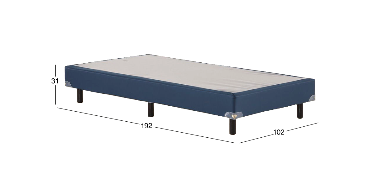 Box Spring Air Individual Anaheim Azul