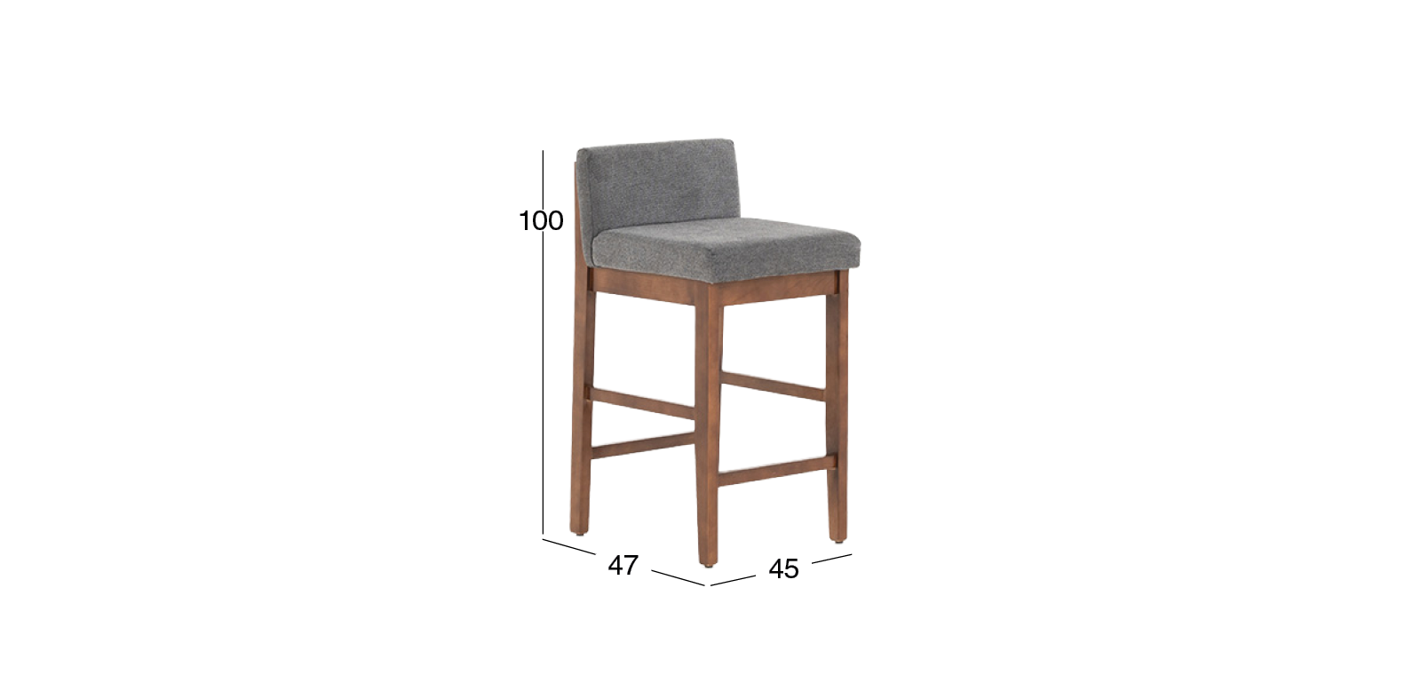 Banco Bar Piastri Gris