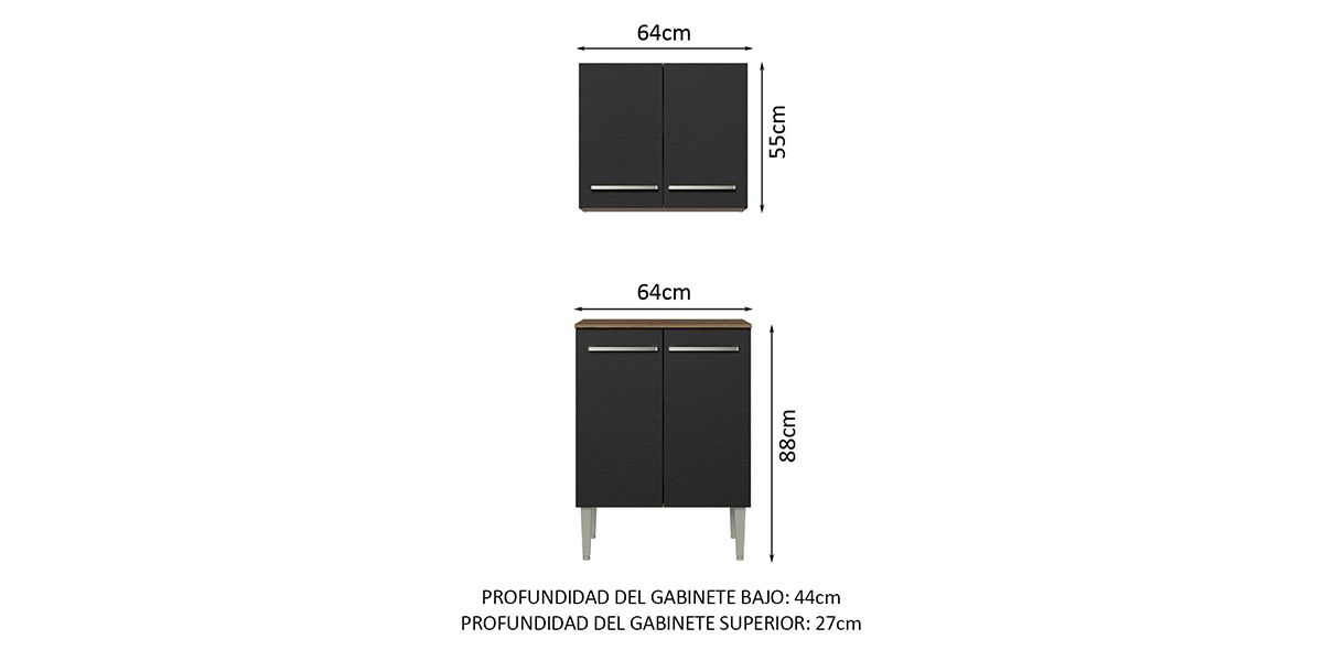 Alacena Melody Negro