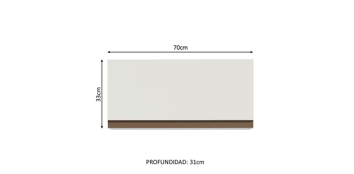 Gabinete Superior 70 cm Reims Blanco
