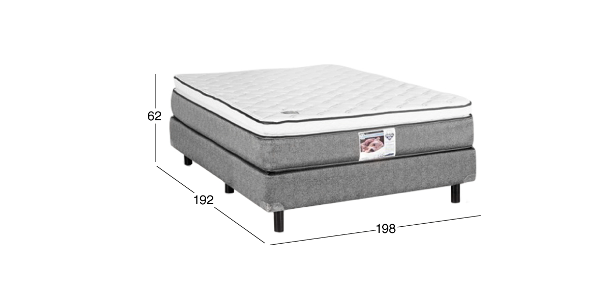 Colchón y Box Spring Air King Size Fantasy