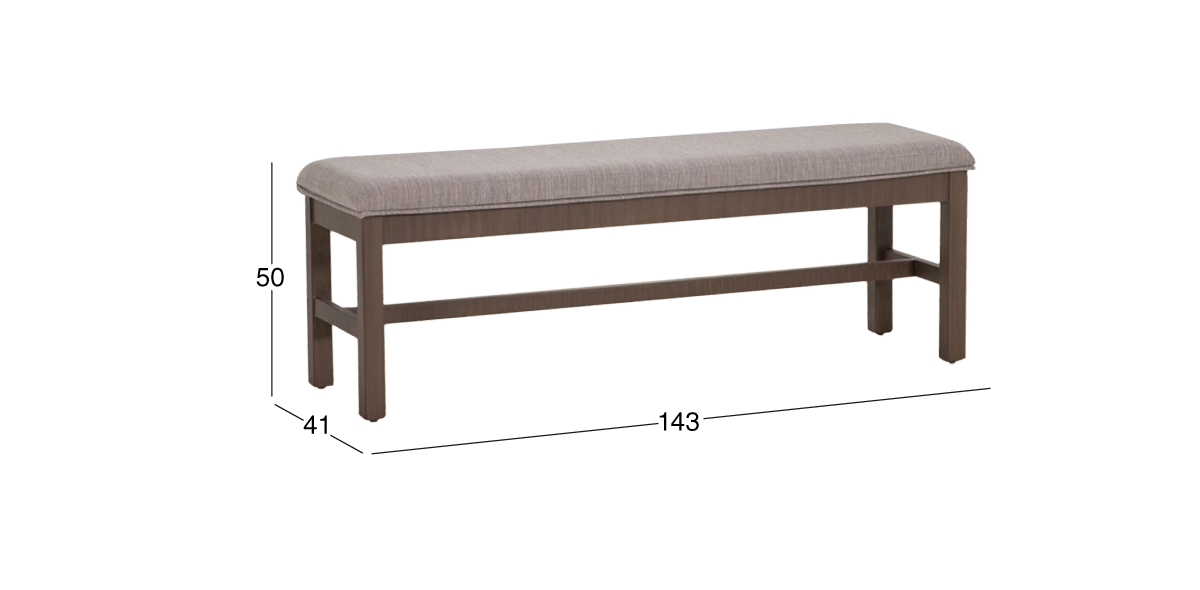 Banca 140 cm Anka Beige