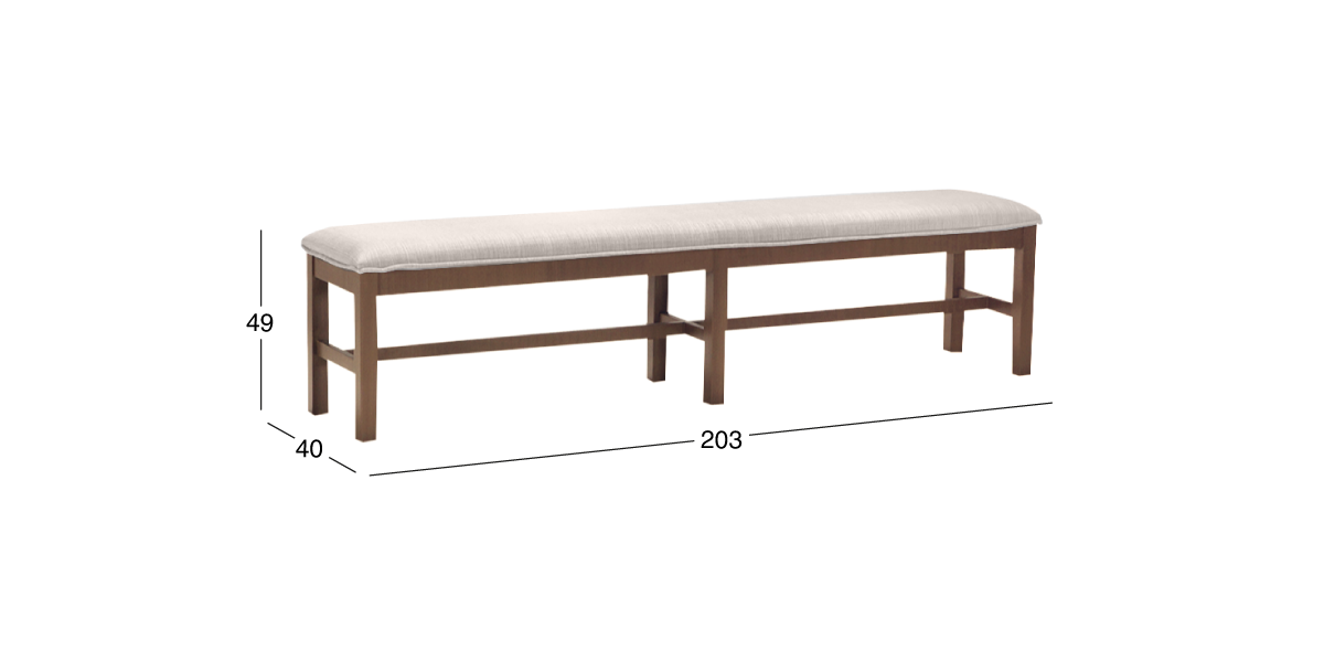 Banca 200 cm Anka Beige