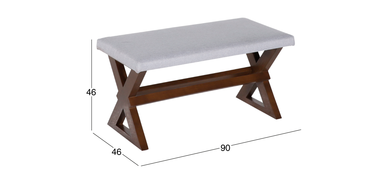 Banca 90 cm Odette Gris