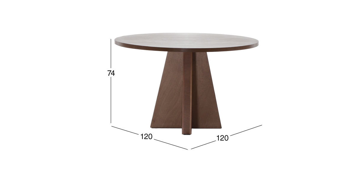 Mesa Comedor Redonda Odette Café