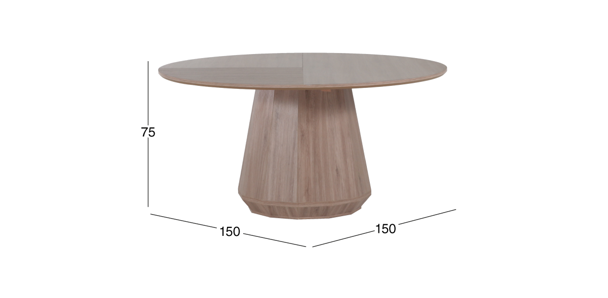 Mesa Comedor Redonda Casa Anahí Meridiani Café