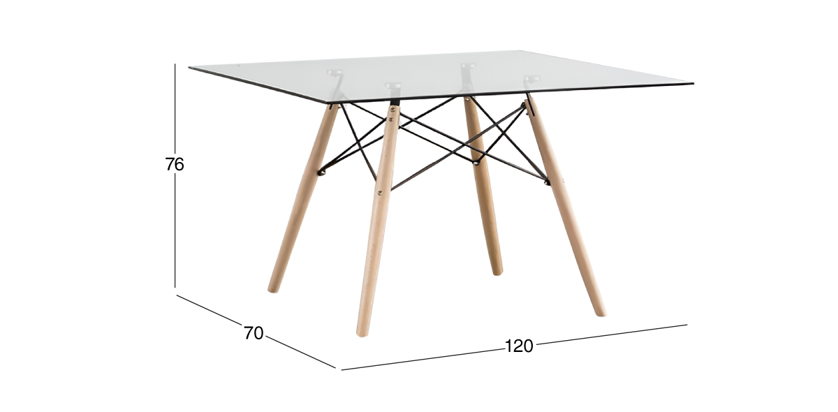 Mesa Comedor Atlas Natural