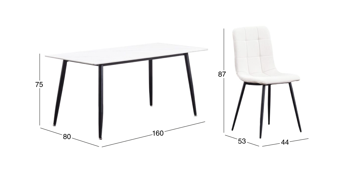 Comedor Clever Beige 7 Piezas