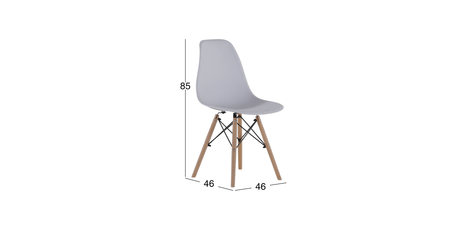 Juego de 6 Sillas Atlas II Blanco