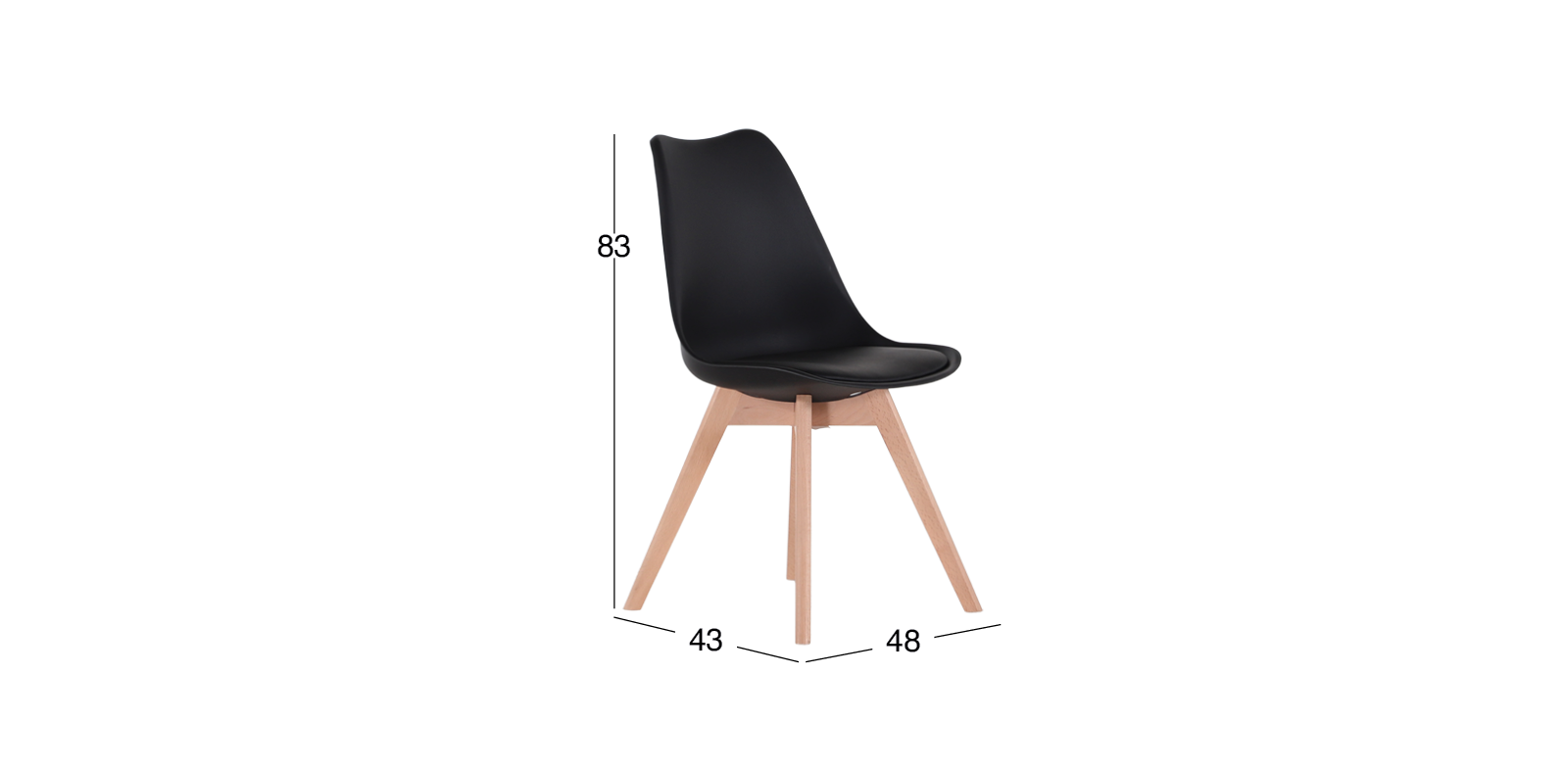 Silla Frankfurt II Negro