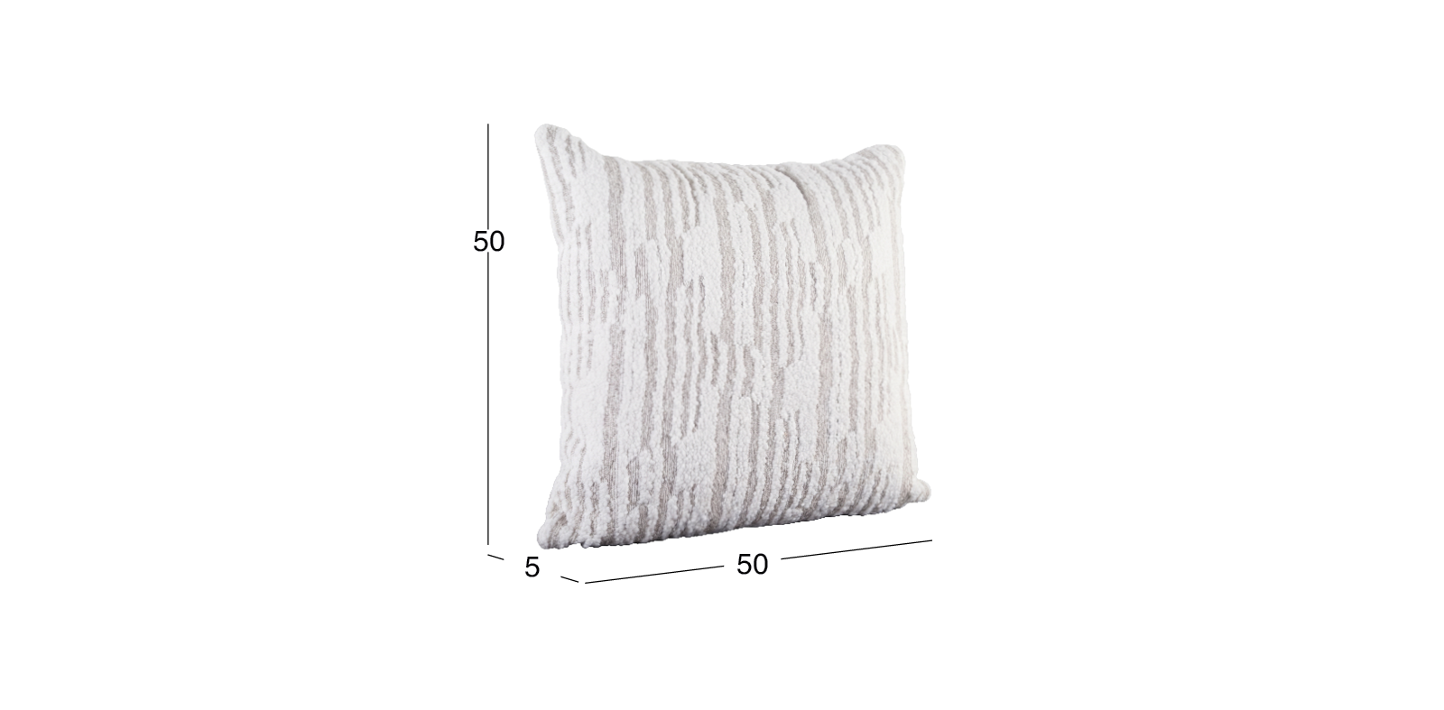 Cojín Decorativo 50 X 50 cm Ishara Pearl Gris