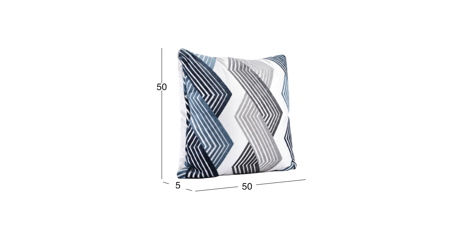 Cojín Decorativo 50 X 50 cm Oolong Azul