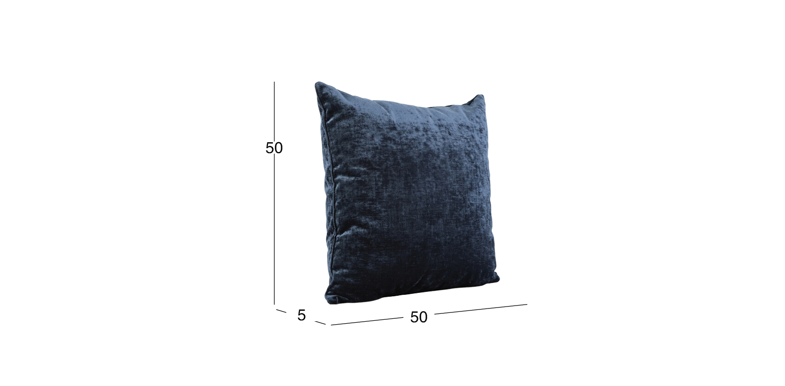 Cojín Decorativo 50 X 50 cm Tessa Midnight Azul