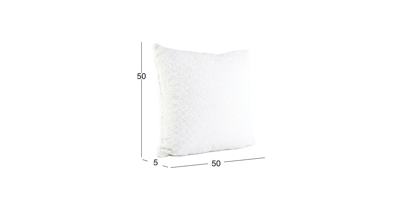 Cojín Decorativo 50 X 50 cm Glow Blanco