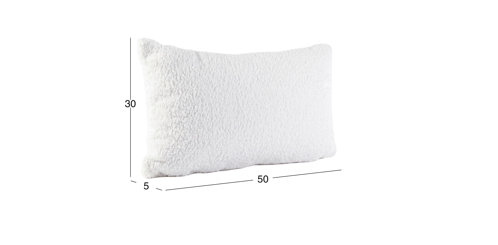 Cojín Decorativo 50 X 30 cm Glow Blanco