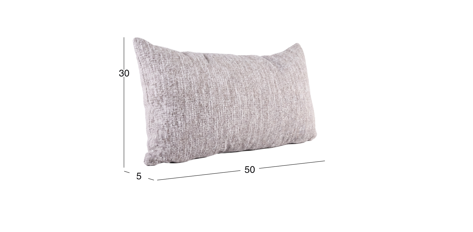 Cojín Decorativo 50 X 30 cm Cose Bone Gris