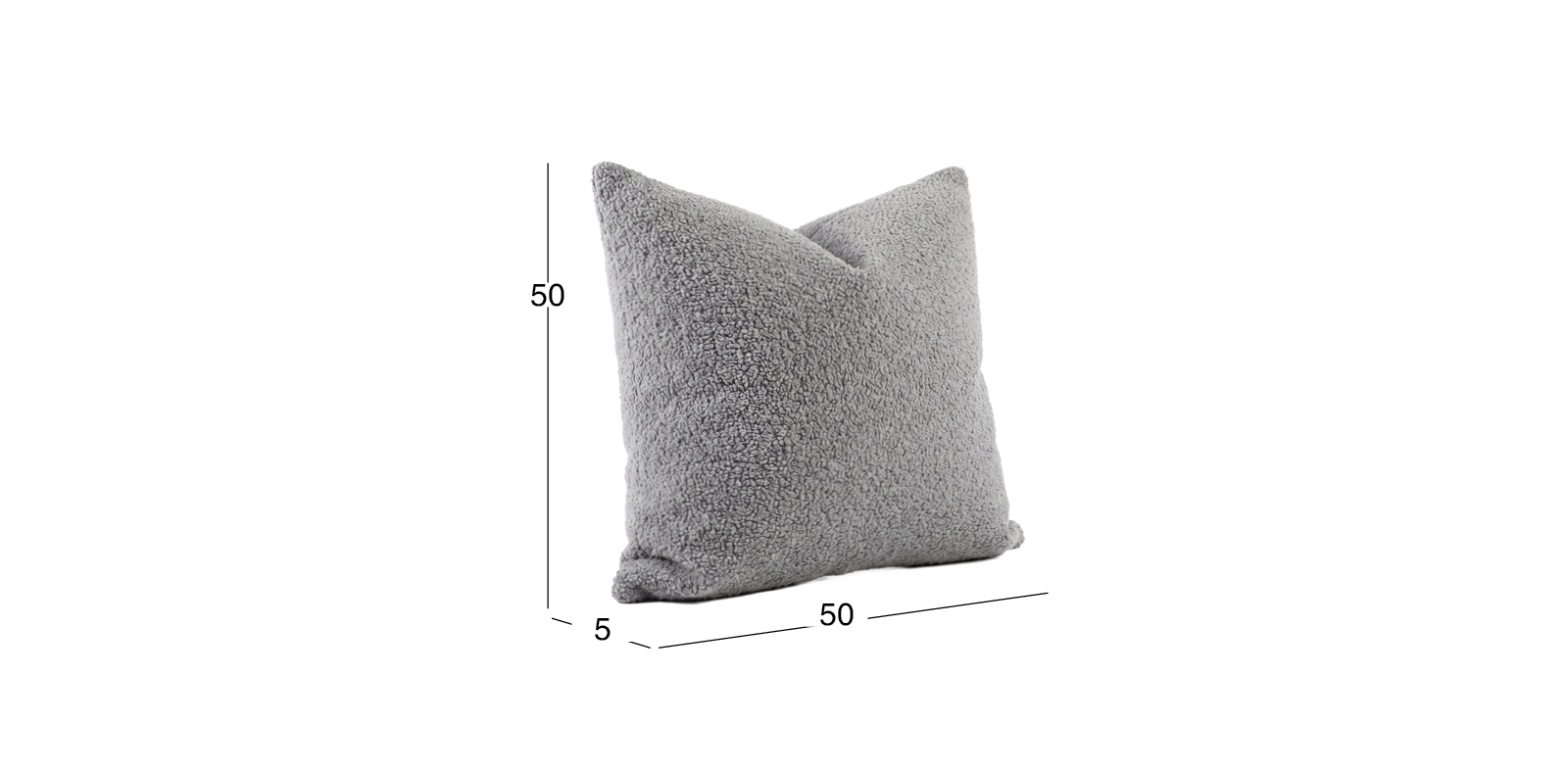 Cojín Decorativo 50 X 50 cm Glow Gris