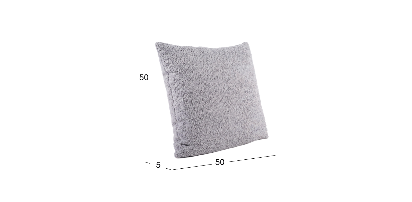 Cojín Decorativo 50 X 50 cm Glow Gris