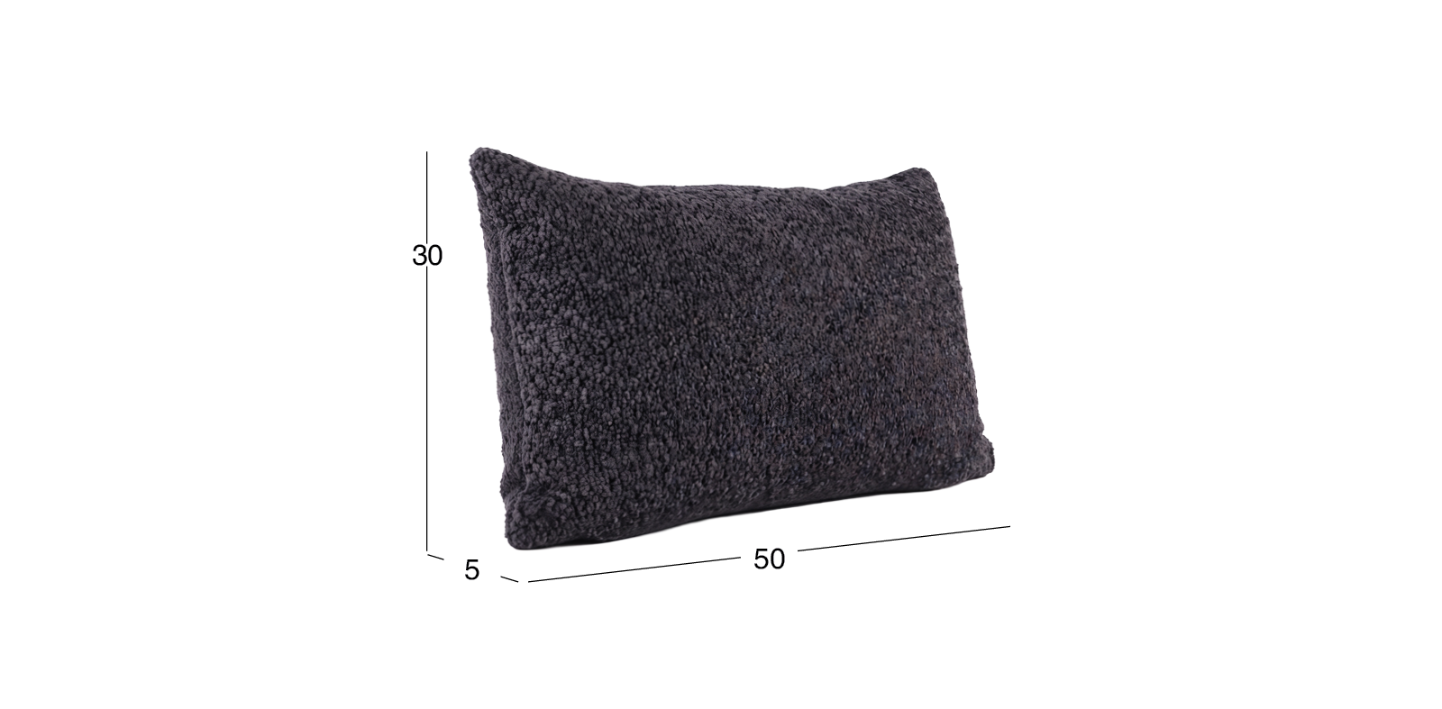 Cojín Decorativo 50 X 30 cm Glow Negro
