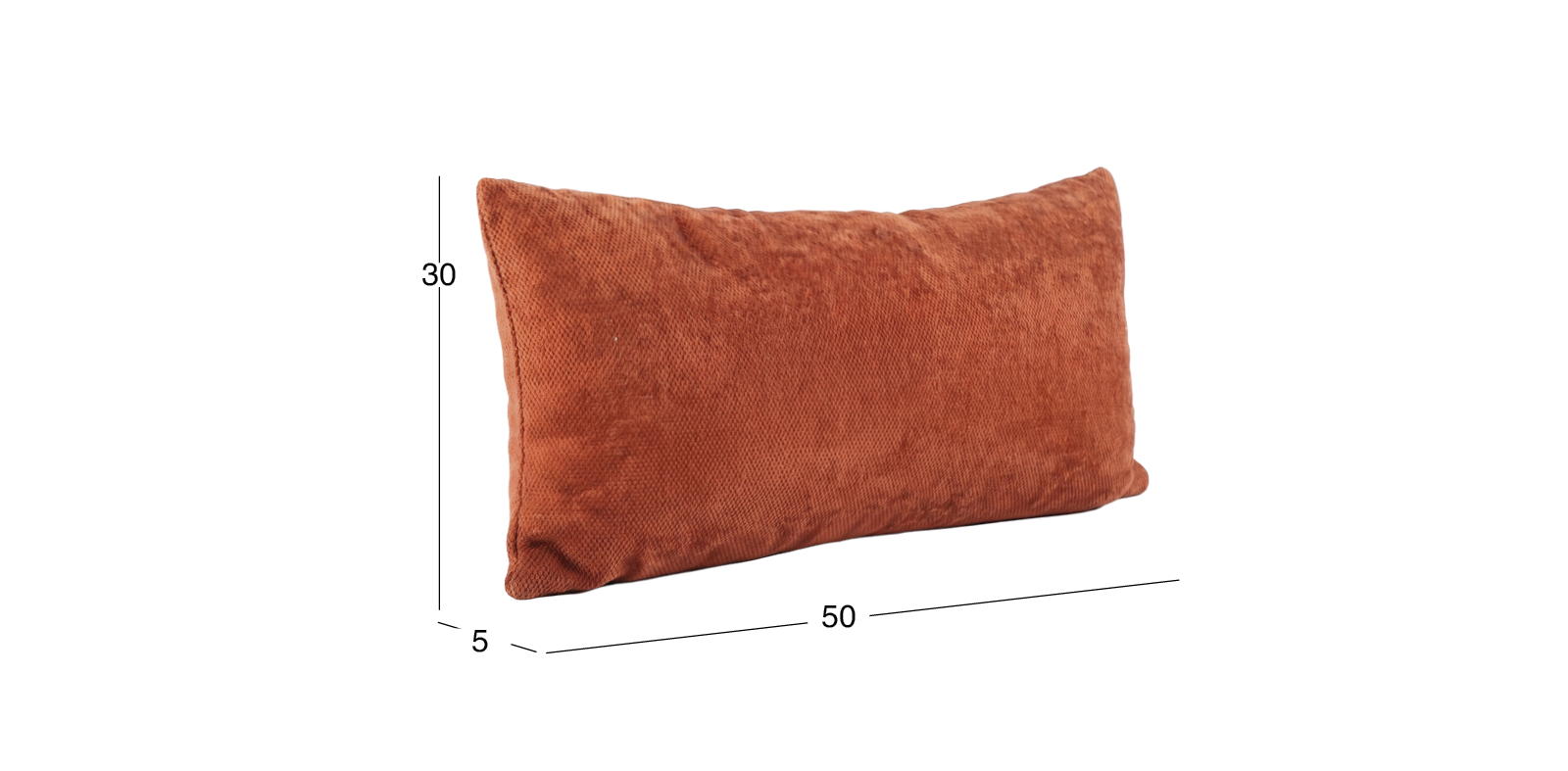 Cojín Decorativo 50 X 30 cm Vivacity Brick Rojo