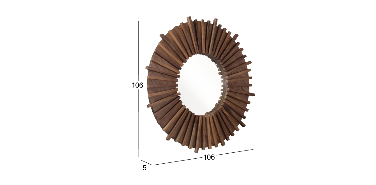 Espejo Decorativo Amanecer Café