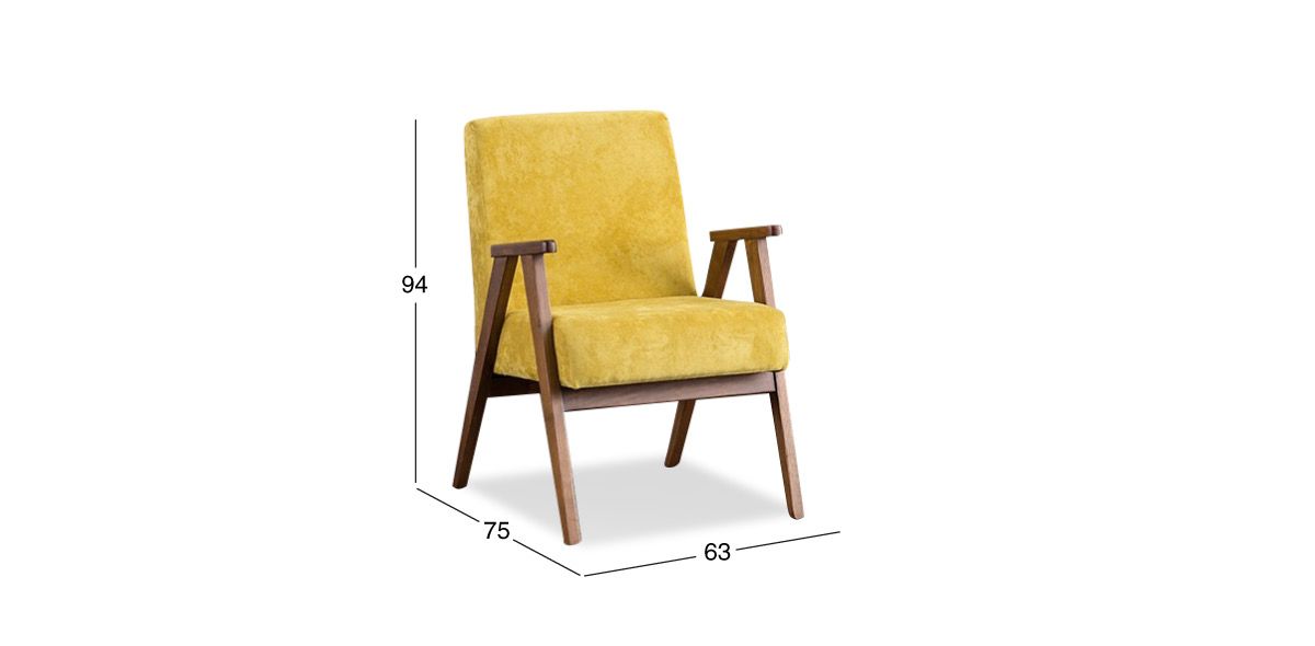 Set de 2 Sillones Norton Amarillo