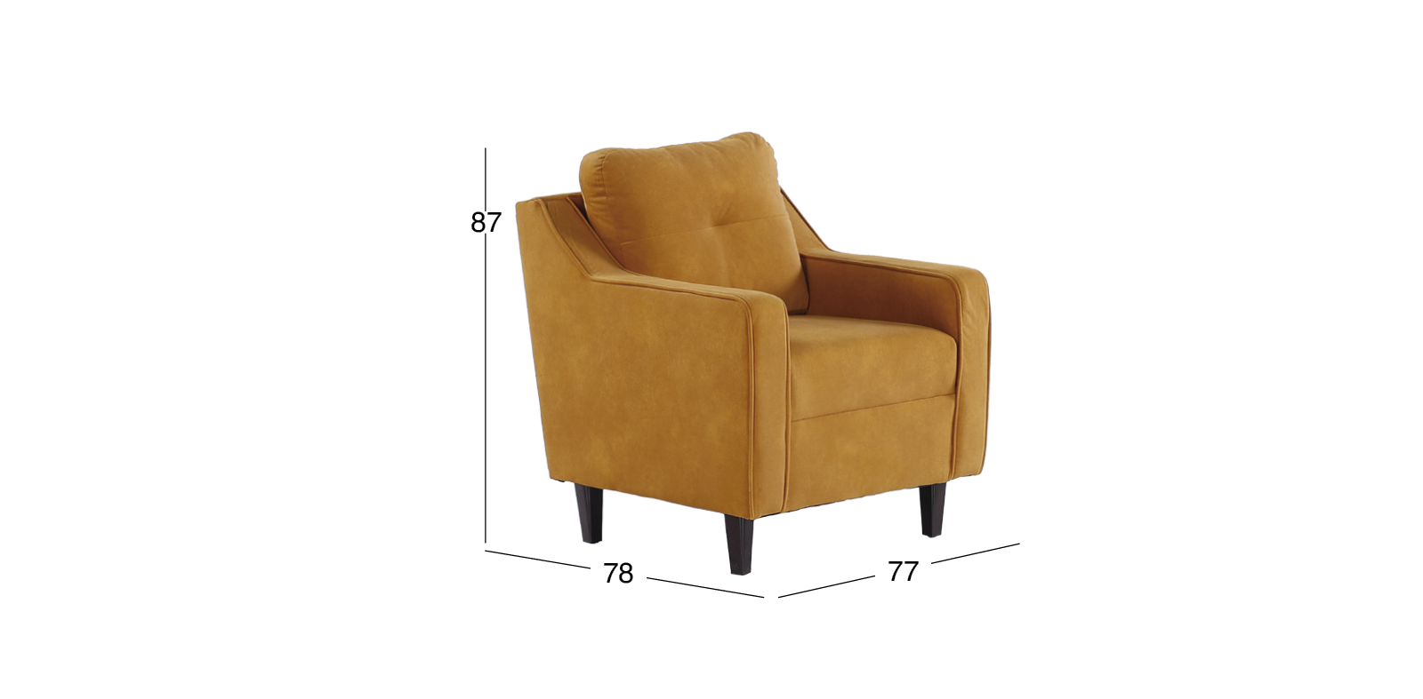 Sillón Ocasional Dion Amarillo
