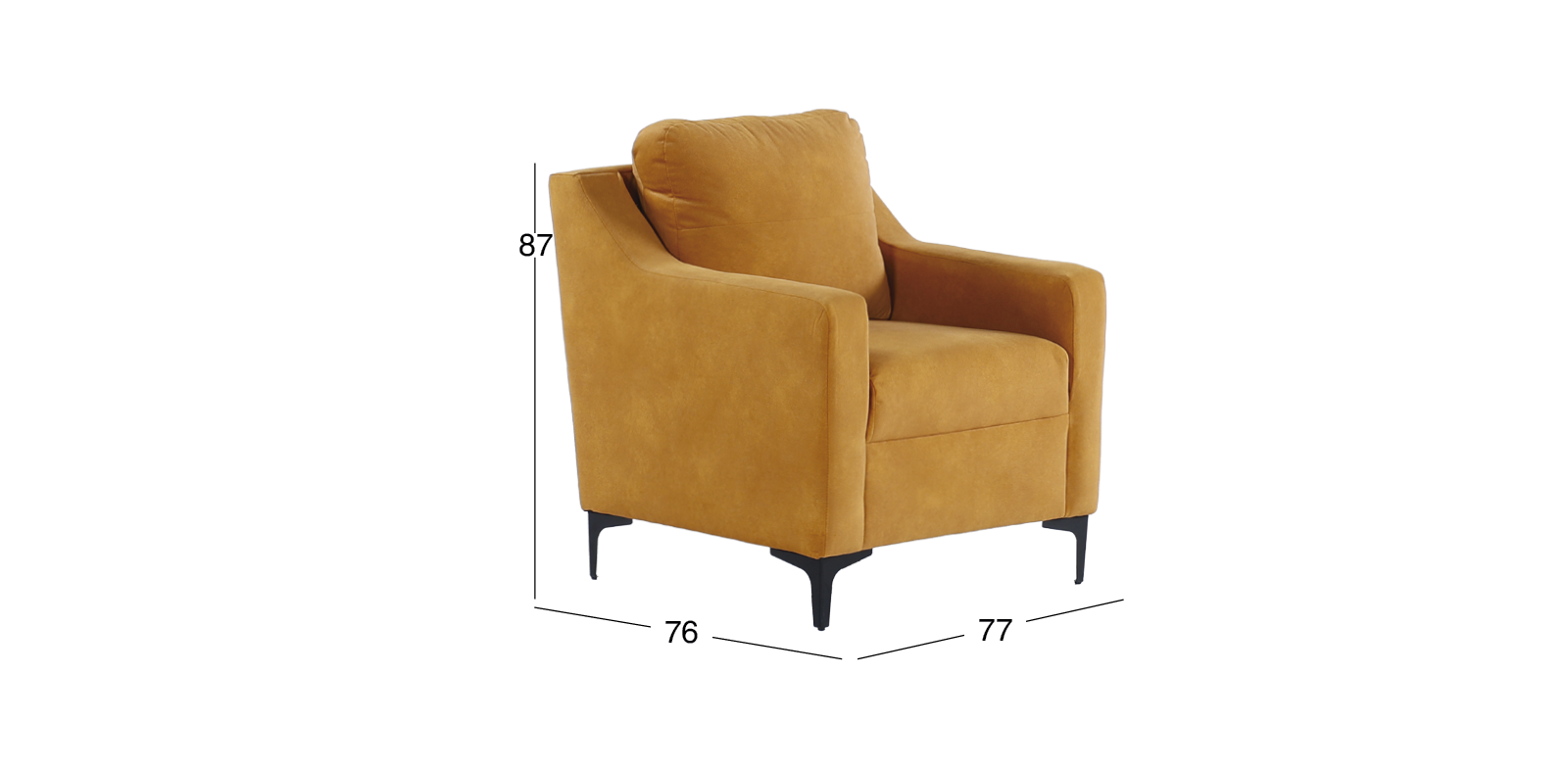 Sillón Ocasional Freddie Amarillo