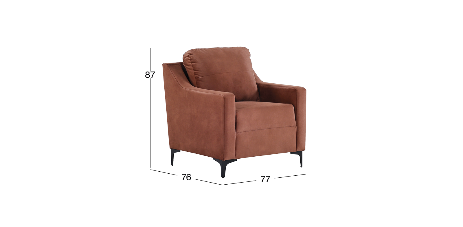 Sillón Ocasional Freddie Naranja