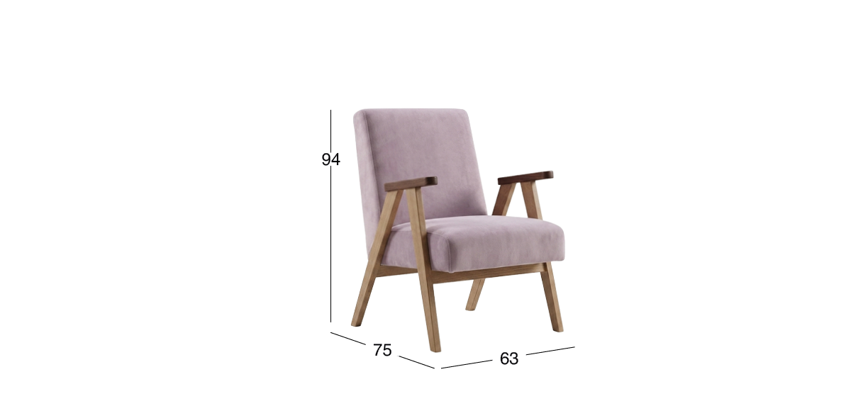 Sillón Ocasional Norton Rosa