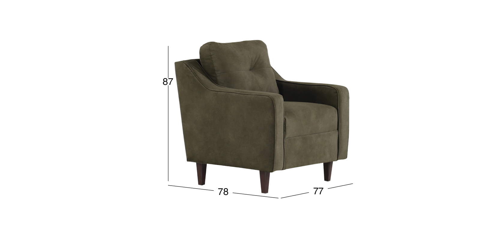 Juego de 2 Sillones Dion Verde
