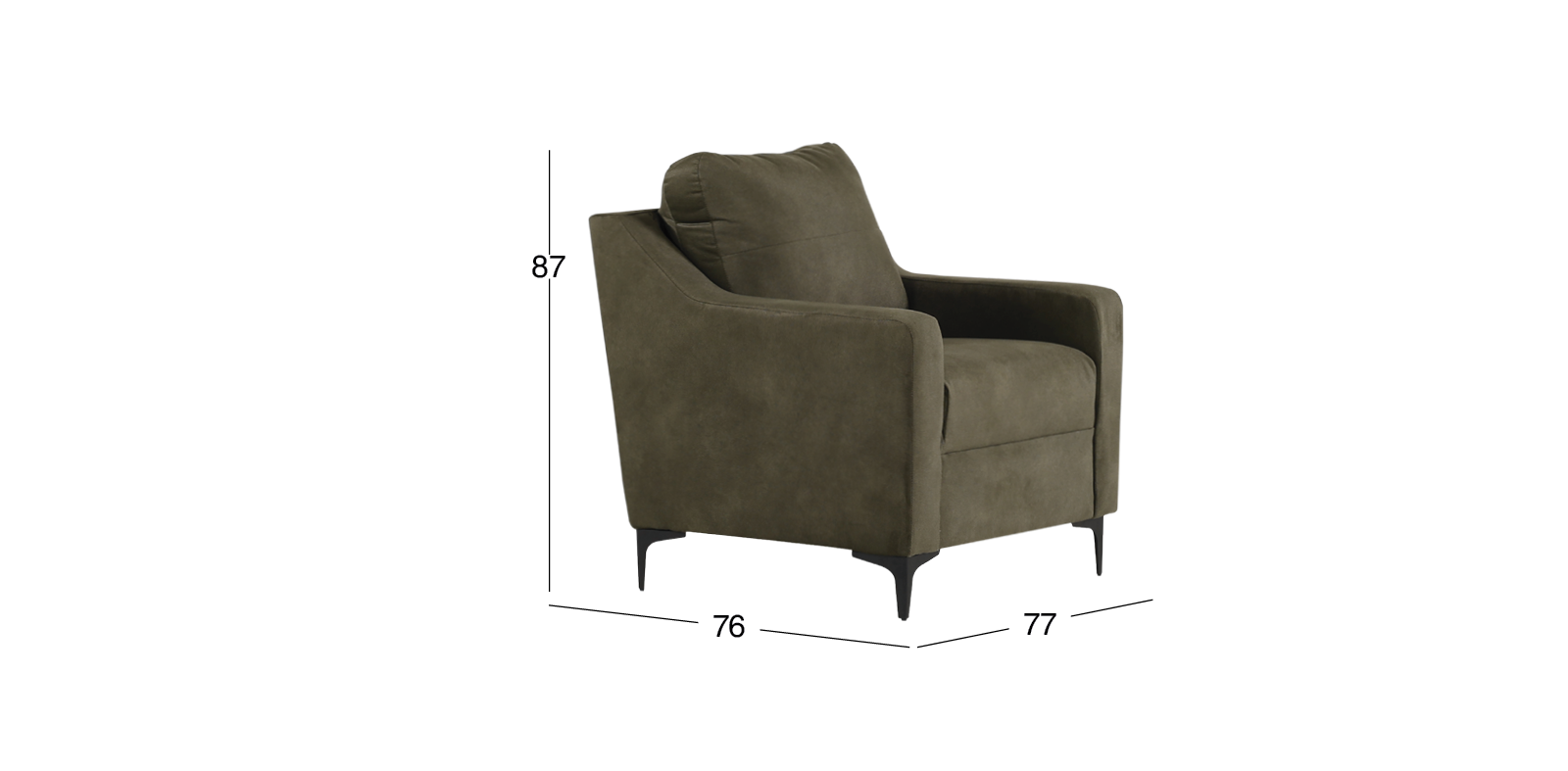 Juego de 2 Sillones Freddie Verde 