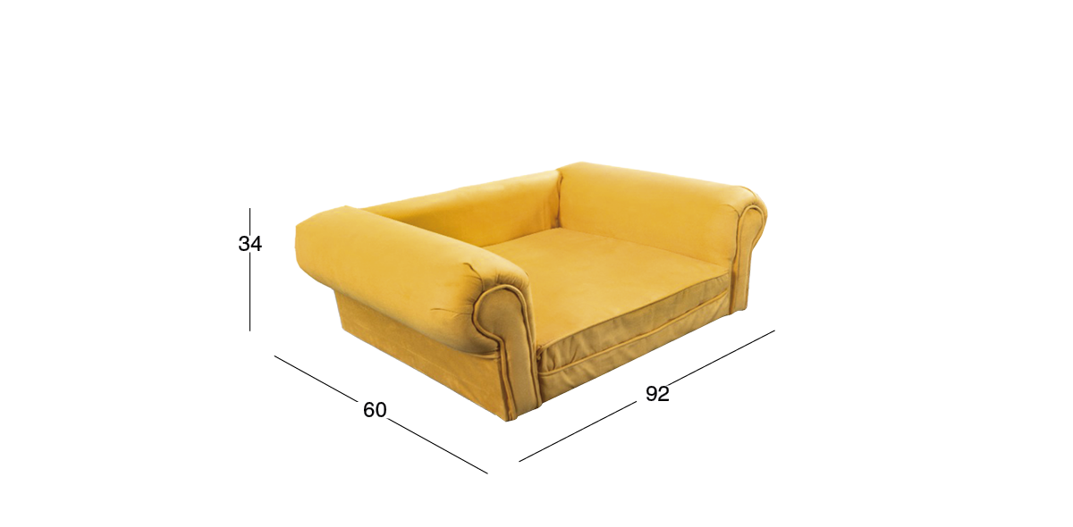 Cama para Mascota Lizza Amarillo
