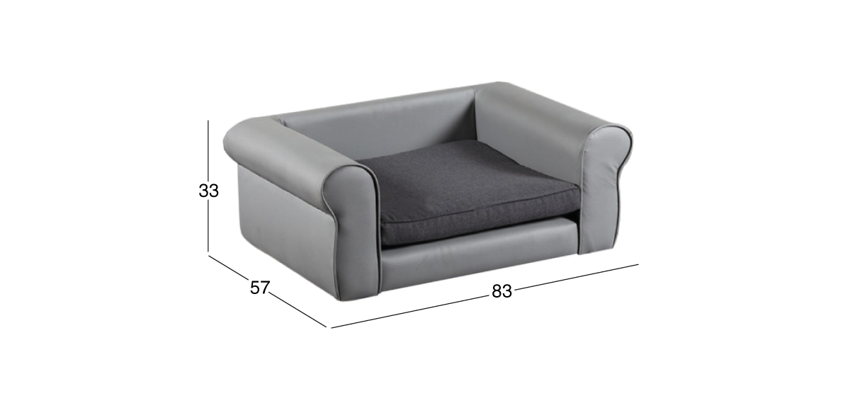 Cama para Mascota Fido Gris