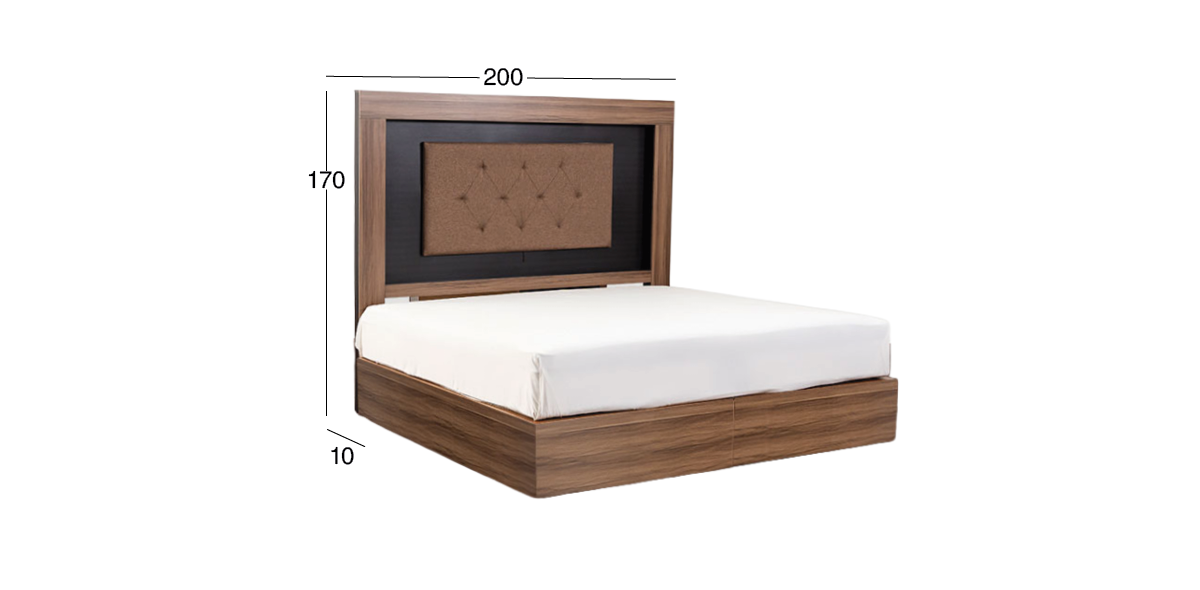 Cabecera King Size Antea Café
