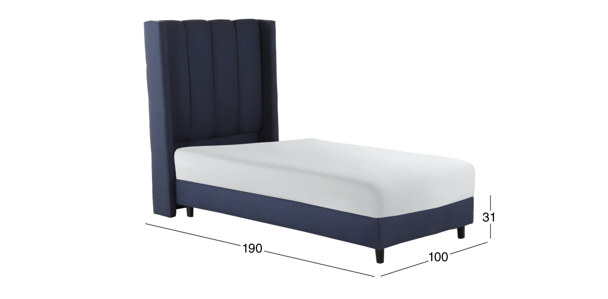 Base de Cama Individual Sander Azul