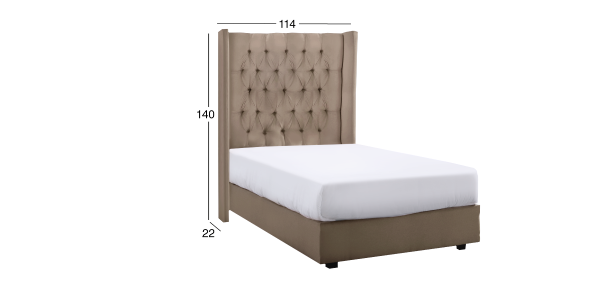 Cabecera Individual Valeria Beige