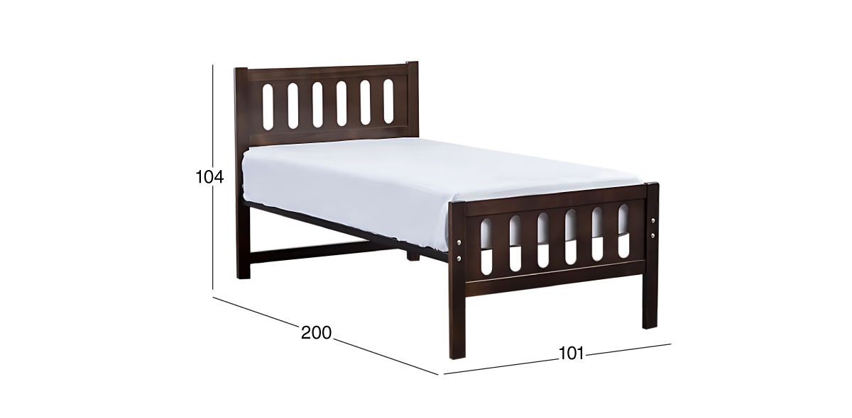 Cama Individual Elena Café