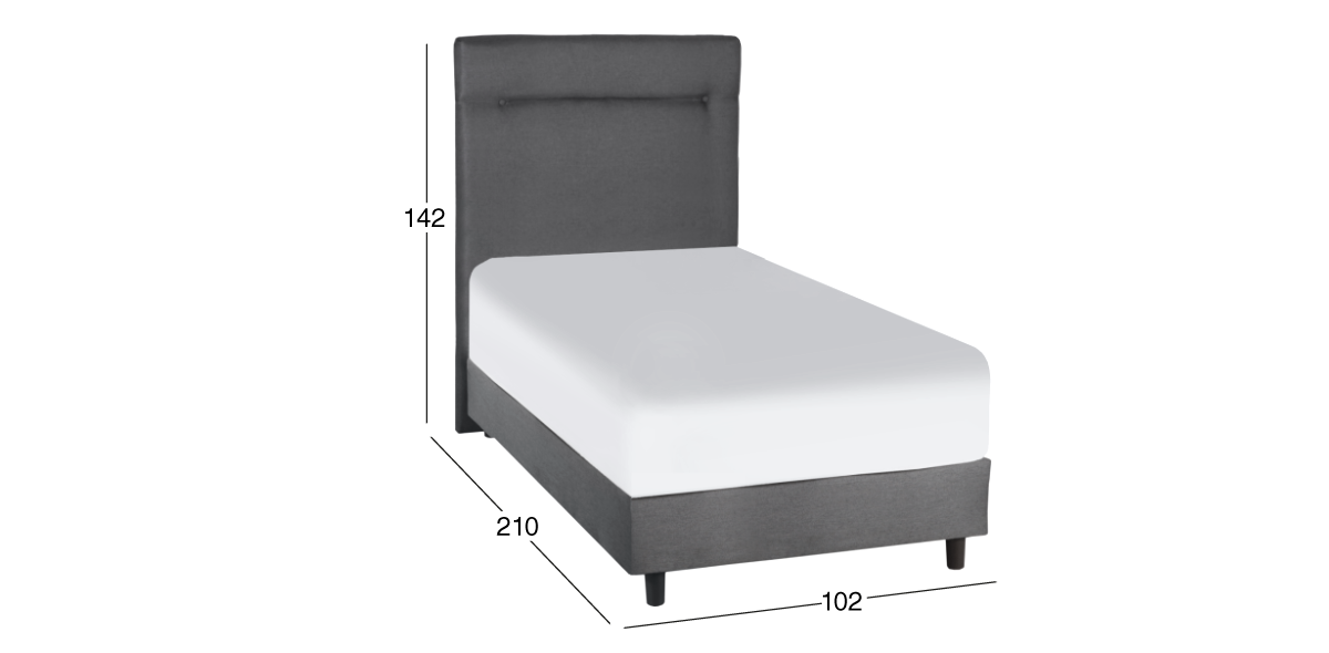 Cama Individual Dreams Life Gris