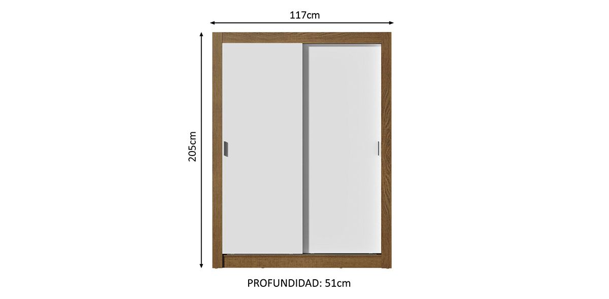 Clóset Ropero 117 cm Danielle Blanco | Armario Organizador