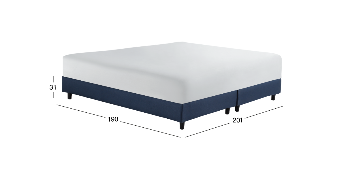 Base de Cama King Size Sander Azul