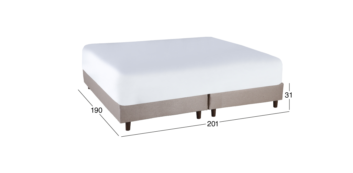 Base de Cama King Size Sander Beige