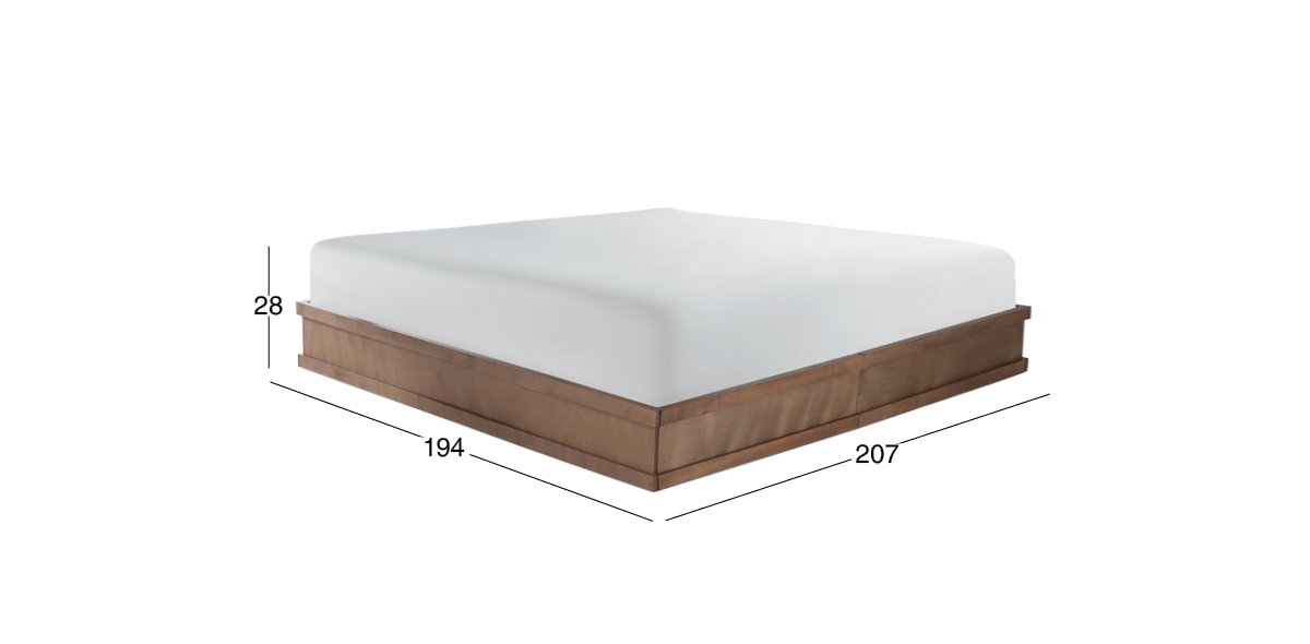 Base De Cama King Size Dante Café