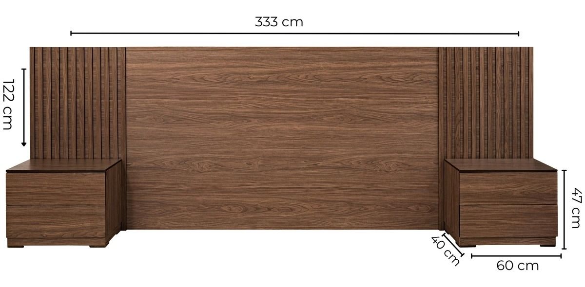 Recámara King Size Zelika Café 3 Piezas