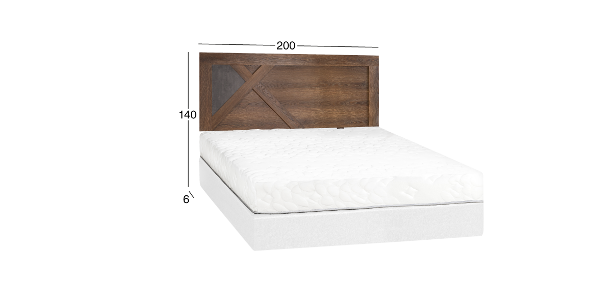 Cabecera King Size Barret Café