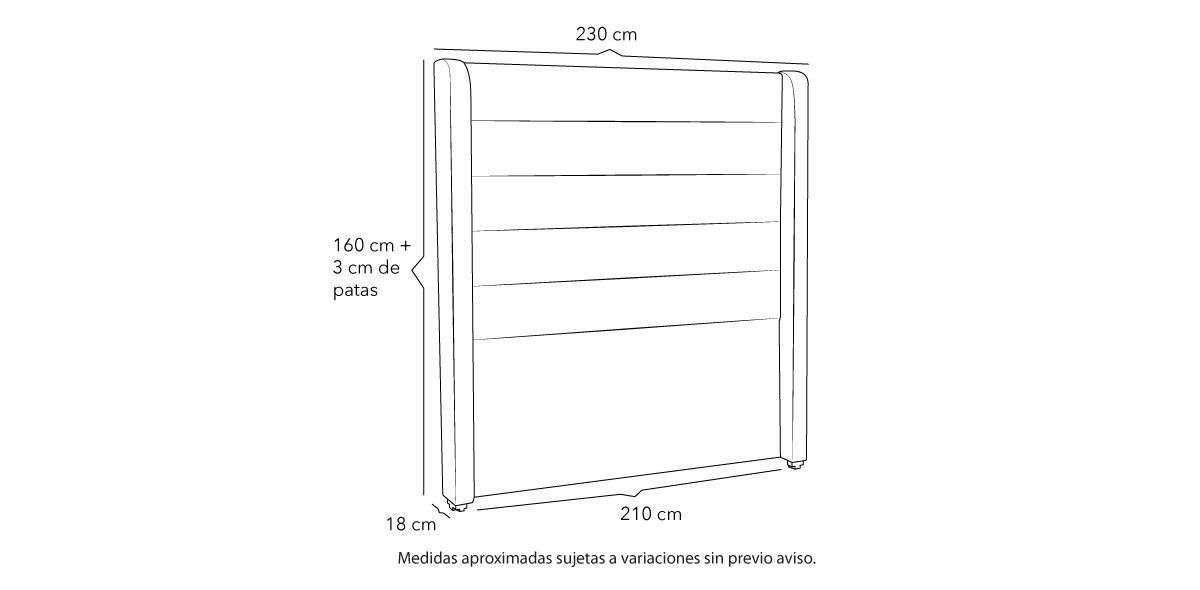 Cabecera King Size Polar Beige