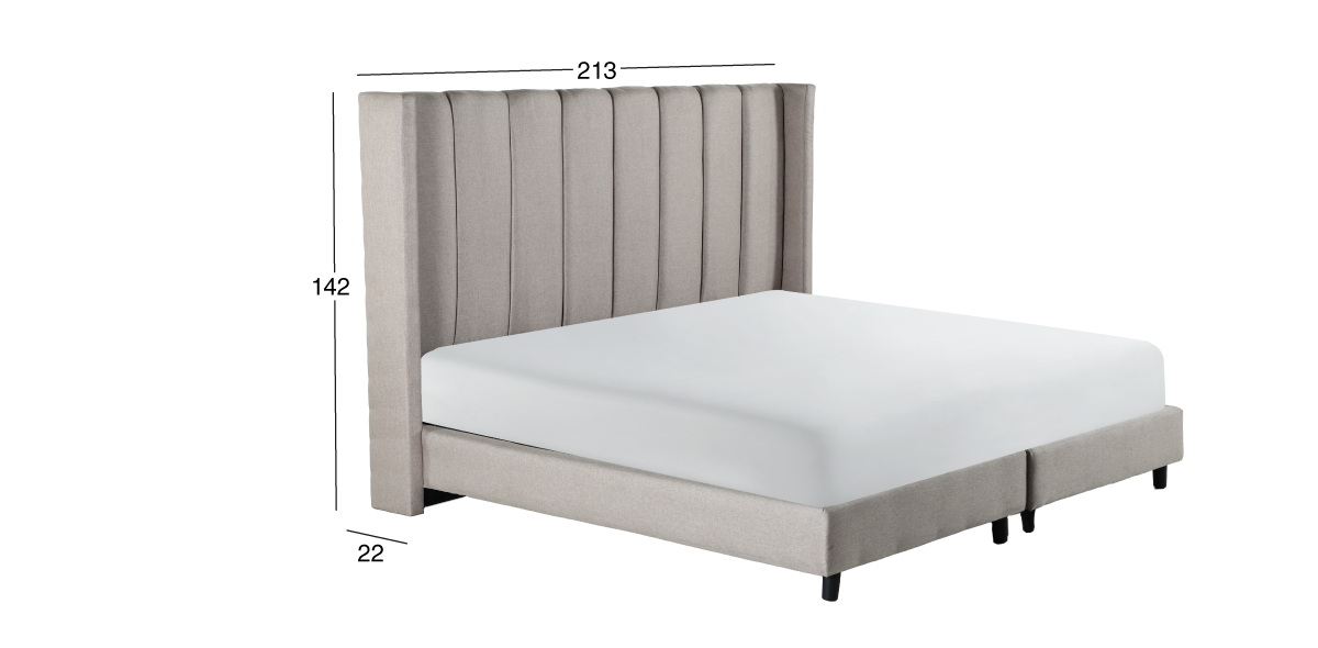 Cabecera King Size Sander Beige