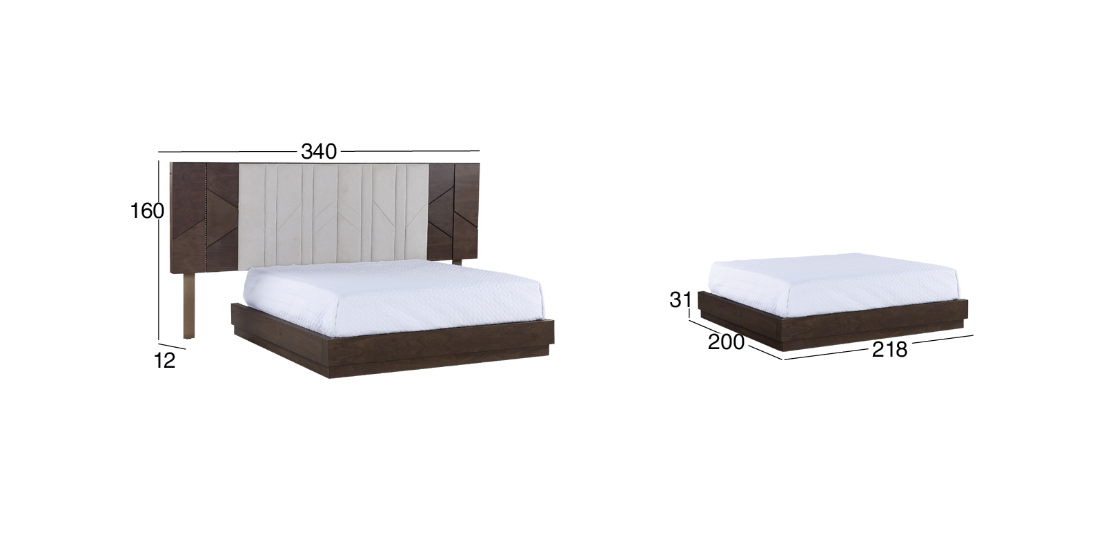 Cama King Size Albah Café
