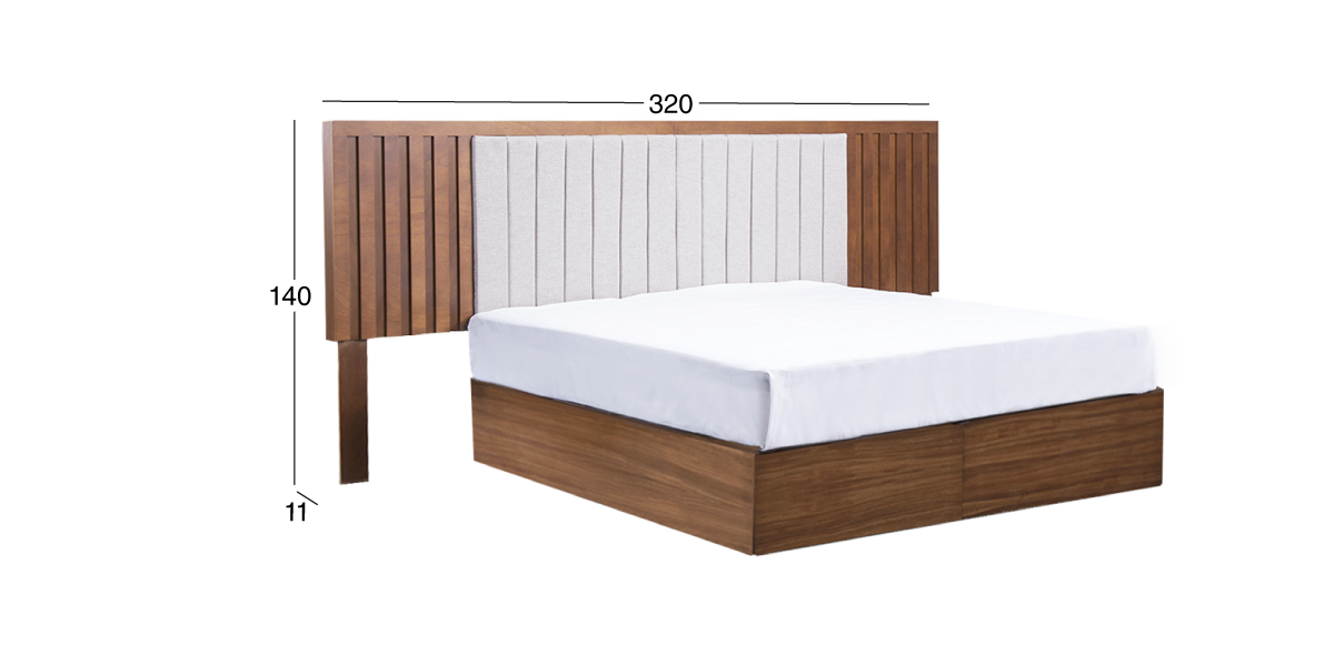 Cabecera King Size Gobelline Café