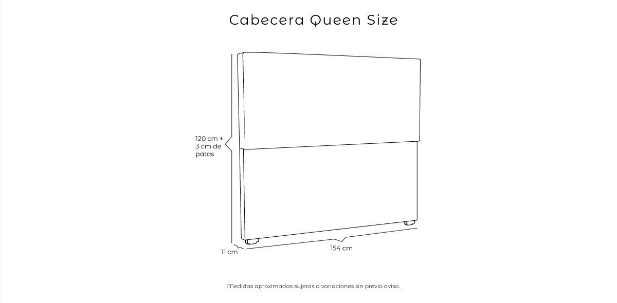 Cabecera Queen Size Myko Gris